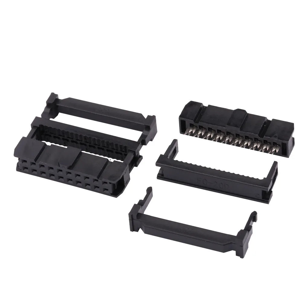 FC 6/8/10/12/14/16/18/20/24/26/30/34/40/50/60/64Pin 2.54mm Pitch Female IDC Socket Connector Ribbon Cable DC3 Header Male Socket