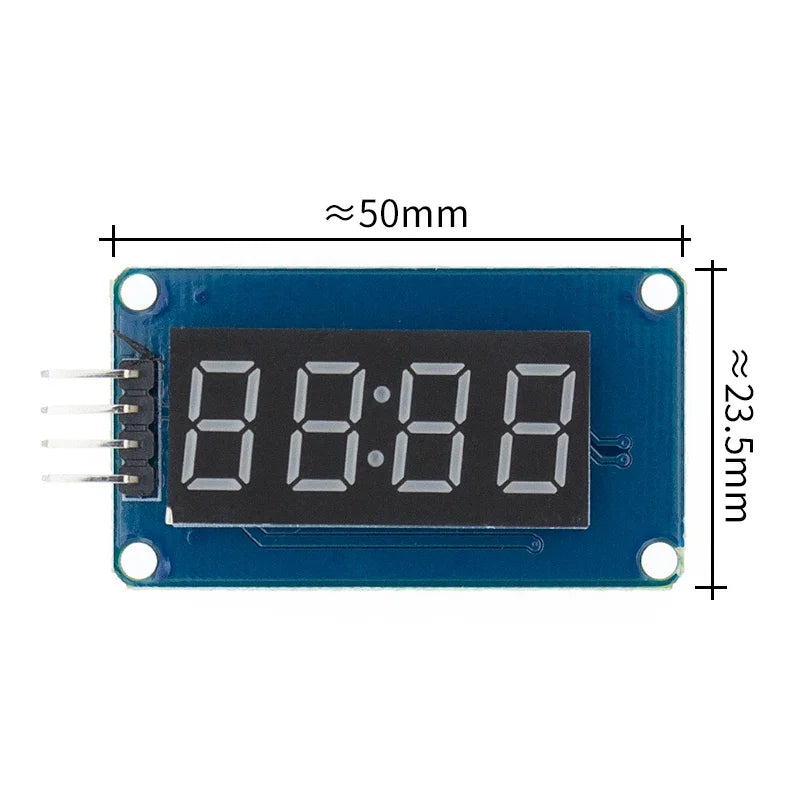 TM1637 4Bits Digital LED Display Module For arduino 7 Segment 0.36Inch Clock RED Anode Tube Four Serial Driver Board Pack