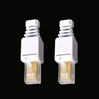 1/2Pcs Tool Free RJ45 Connector for UTP CAT6A/CAT6/CAT5E No Crimper Internet RJ 45 for 23awg-26awg Toolless LAN Cord Ends