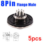 5pcs GX16 Connector Flange Mounting Aviation Plug Male Female 2 3 4 5 6 7 8 9 10Pin M16 Aviation Connector