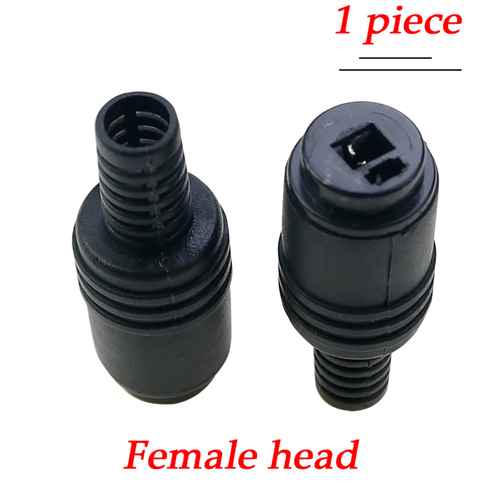 2PCS 2 Pin Black DIN Plug Speaker and HiFi Connector Screw Terminals Connector Power Audio Lamp Signal Plug Adapters