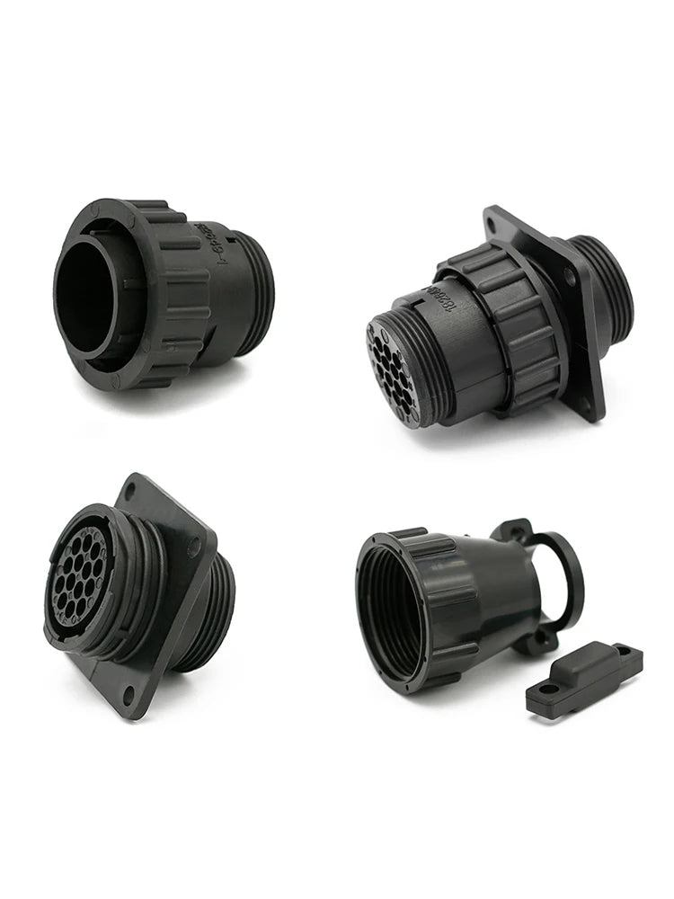 1/5/20/50 Sets TE/AMP Type 4P/9P/14Pin SMEMA Connector Aviation Plug Sheath with Tail Clamp Terminal for SMT Equipment 206043-1