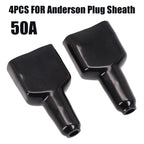 4Pcs 50A Waterproof Jacket For Anderson Plug Dustproof Cable Jacket 50 Amp For Caravan Solar Panel Refrigerator Battery Box