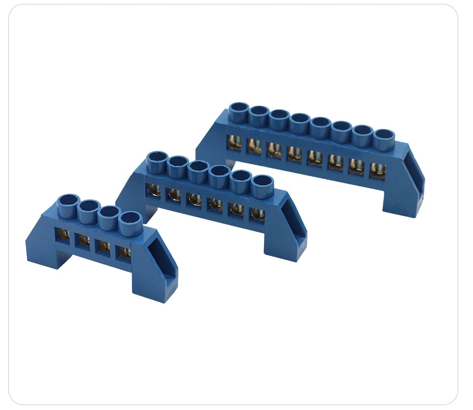 OMCH Terminal Bar 7x10 9x14mm Brass Ground Neutral Block High Conductivity Bridge Connector for Power Distribution Cabinet