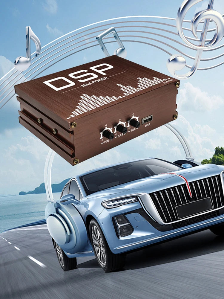 4x50W Car DSP Digital Audio Processor Support APP Control DSP Car Power Amplifier Car DSP Amplifier for Cars