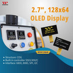 Winstar WEO012864K 31P COG Graphic SPI/I2C/6800/8080 SSD1309 3V 2.7" 27 2.7 inch 128x64 OLED Display