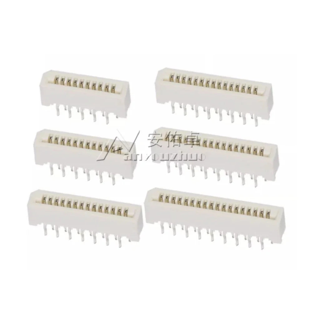 10pcs FPC FFC 1mm 1.0mm 4 5 6 7 8 9 10 11 12 13 14 15 16 17 18 20 22 24 25 26 28 30 Pin Straight Cable Connector for Electronics