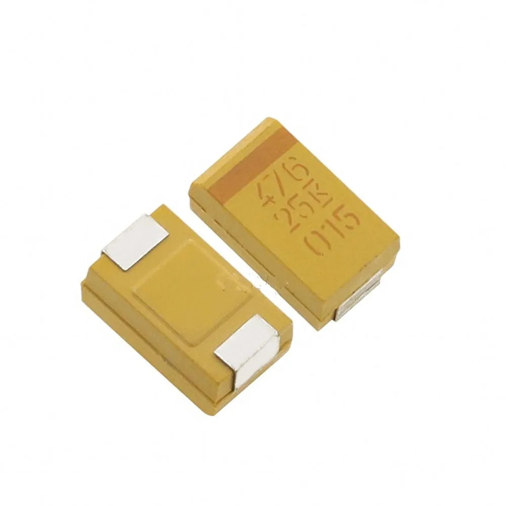 50pcs A B C D Case SMD Tantalum Capacitor 6V 10V 16V 25V 35V 50V 0.1UF 1UF 2.2UF 4.7UF 10UF 22UF 33UF 47UF 100UF 220UF 330UF 470