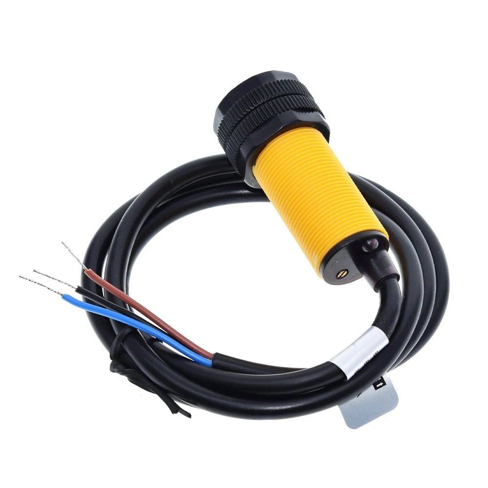 Smart Car Robot E18-D80NK Infrared Obstacle Avoidance Photoelectric Sensor Proximity Switch 3-80cm Detection Range Adjustable