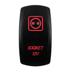 Red Led Light Rocker Switch 12V/24V SPST DPDT Toggle Switch ON OFF/ ON OFF ON Backlight Latching / Momentary Dash Panel Control