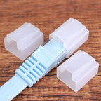 10-100PCS RJ45 Connectors Dust Cover Ethernet Cable Protective Case Cap for RJ45 Pass Through Connector Network Cat6 Cat7
