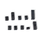 85PCS 10 Types NE555 LM324 LM393 UA741 ULN2803 LM358 LM386 NE5532 ULN2003 PC817 Integrated Circuit DIP IC Combination Chip Kit