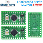 TZT LGT8F328P LQFP32 MiniEVB 3.3V / 5V Replaces Pro Mini ATMEGA328P Fully Compatible For Arduino USE HT42B534-1 Driver