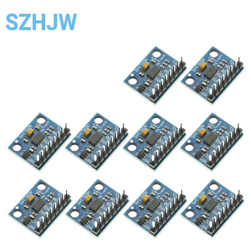 1/5/10pcs GY-291 ADXL345 Digital Triaxial Force Acceleration Tilt Module IIC SPI Transmission