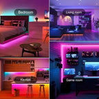 5050 RGB LED Strip Light SMD USB Remote&APP Control Bluetooth Flexible Tape Diode Ribbon for Living Room Bedroom TV Backdrop
