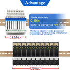 1PCS Slim Relay HF-41F 5V 12V 24V High Frequency Relay Base DIN Rail Relay 41F-5-ZS41F-12-ZS41F-24-ZS LED 6A