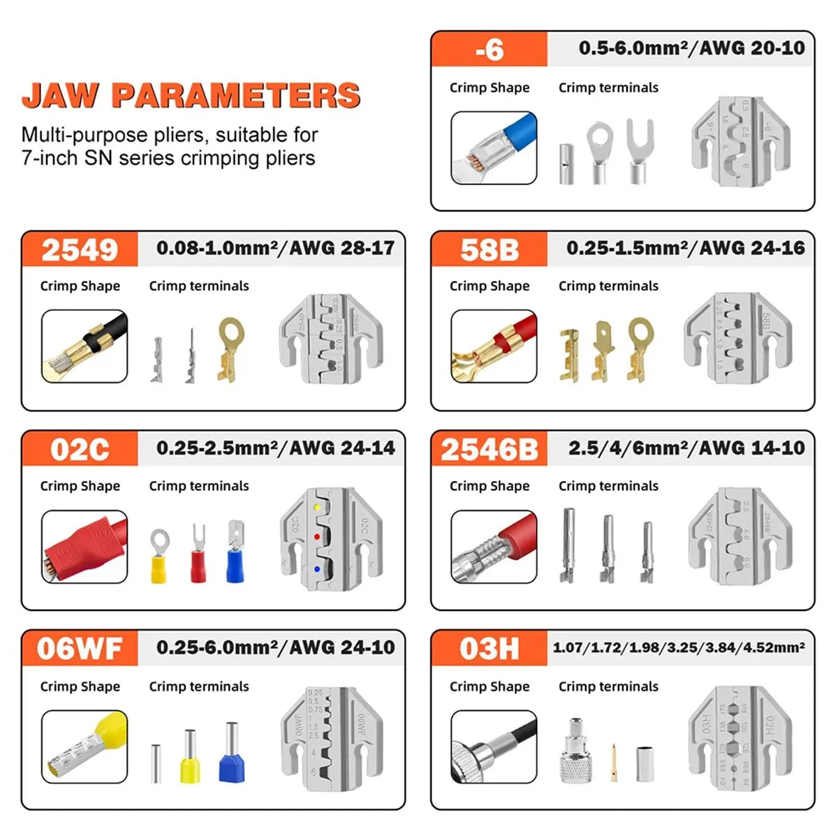618 Mega Sale SN Ratchet Electrician Crimping Tool Set for Insulated and Non-Insulated Terminals, Molex Open Dupont Connectors