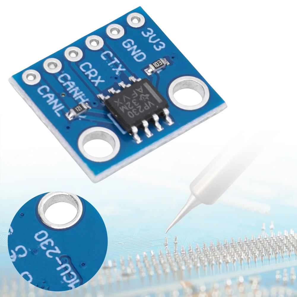 SN65HVD230 CAN Bus 1Mb/s Transceiver Communication Thermal Protection Module for Arduino Controller Board