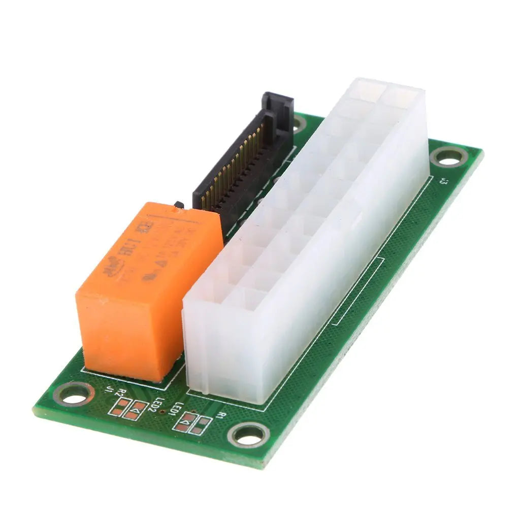 ATX 24Pin Dual PSU Sync Trigger Board SATA Molex 4Pin Multi‑power Parallel for Mining Rig PC Power Modification Accessory
