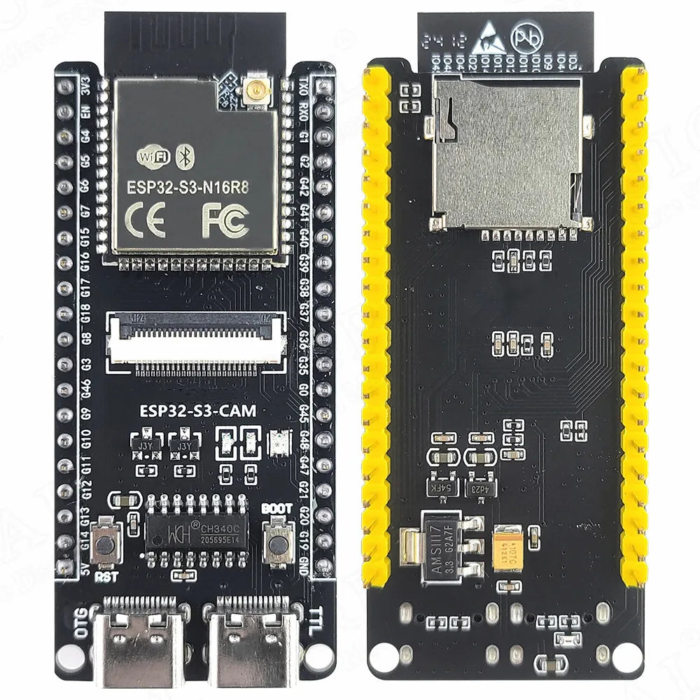 ESP32-S3 Development Board with 2.4G Extend Wifi Module for Camera Module OV2640 8MB PSRAM 16MB FLASH ESP32S3 N16R8 CAM Type-C