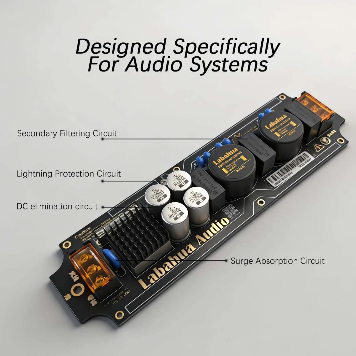 Audio Power EMI Filter Module Alternating Current Power Filter Anti-interference Anti-thunder Audio DIY