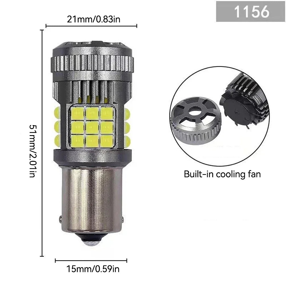 Car LED 1156/1157/T20 Signal Lights Headlight Bulbs Turn Lamp Running Light Bright 3030 36smd PY21W Anti Flicker Brake Lamp