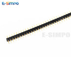 10pcs 2.0mm/2.54mm Pitch 1/2x40Pin Single/Double RowCrystal IC Socket Hole Round Male Female Pin Header Connector