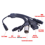 DC 5.5 × 2.1mm Female Conversion Cable DC to 3pin XLR/GX12 GX16 Aviation/Xiaomi Connector Car Battery Charger Adapter Cables