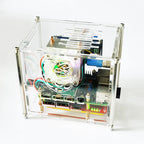 Raspberry Pi 4B UPS Uninterruptible Power Supply Acrylic Shell Kit Ice Tower Fan IPS Screen System Monitoring