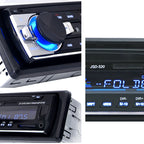 Car Radio 1 Din MP3 Player FM Audio Music USB SD Digital Bluetooth with In Dash Slot AUX Input