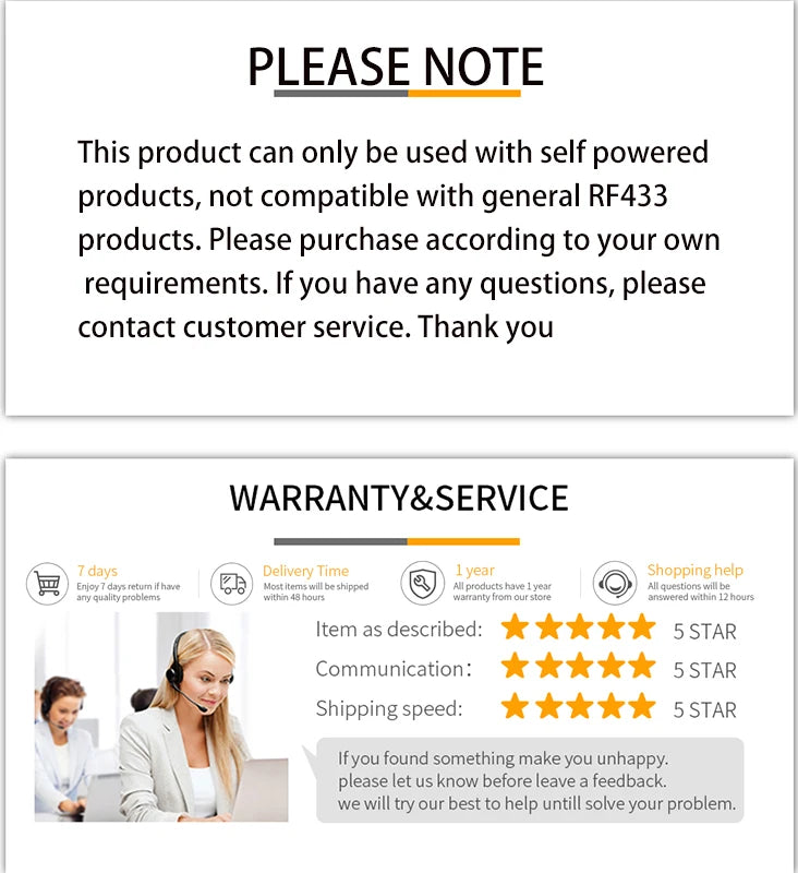 SIXWGH Smart Wireless Switch RF433Mhz Self-Powered Push Button Wall Panels Remote Controller Light Switch Waterproof Wall Switch