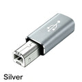 USB B Male to USB Type C Female Adapter For MIDI Controller Data Transfer Converter For HP Canon Lexmark Printer Scanner Copier