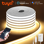 Tuya Alexa WIFI COB LED Strip Light Dimmable 280LEDs/M Neon Lights Waterproof Pure Silicone Tube for Kitchen Room Garden Decor