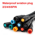 1pair male+female E-bike Line  M8 Signal Speed Sensor Extension Cable 2 3 4 5 6 Pin Electric Bicycle IP65 Waterproof Joint