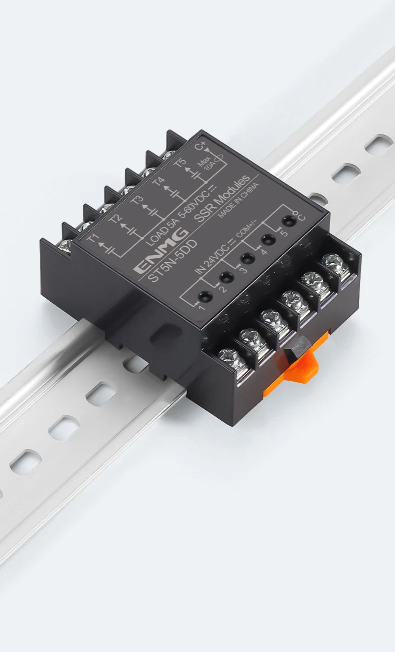 Optically Isolated Multi-Circuit Solid State Relay Module 24V DC Control DC DIN-Rail Module 220V AC PLC Output Amplifier Control