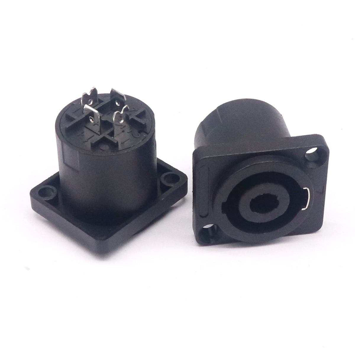 XLR 4 Pin Speakon Panel Mount Board Connector 4 Poles Powercon Female Jack Socket XLR Audio Video Cable Wire Adapter insert