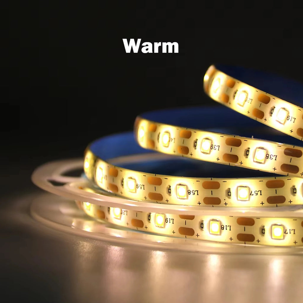 3AA Battery Power LED Strip Lights 2835 5V 60LEDs/M Warm White Red Green Ice Blue IP21/IP65 TV Room Kitchen Home DIY Decor 1M-5M