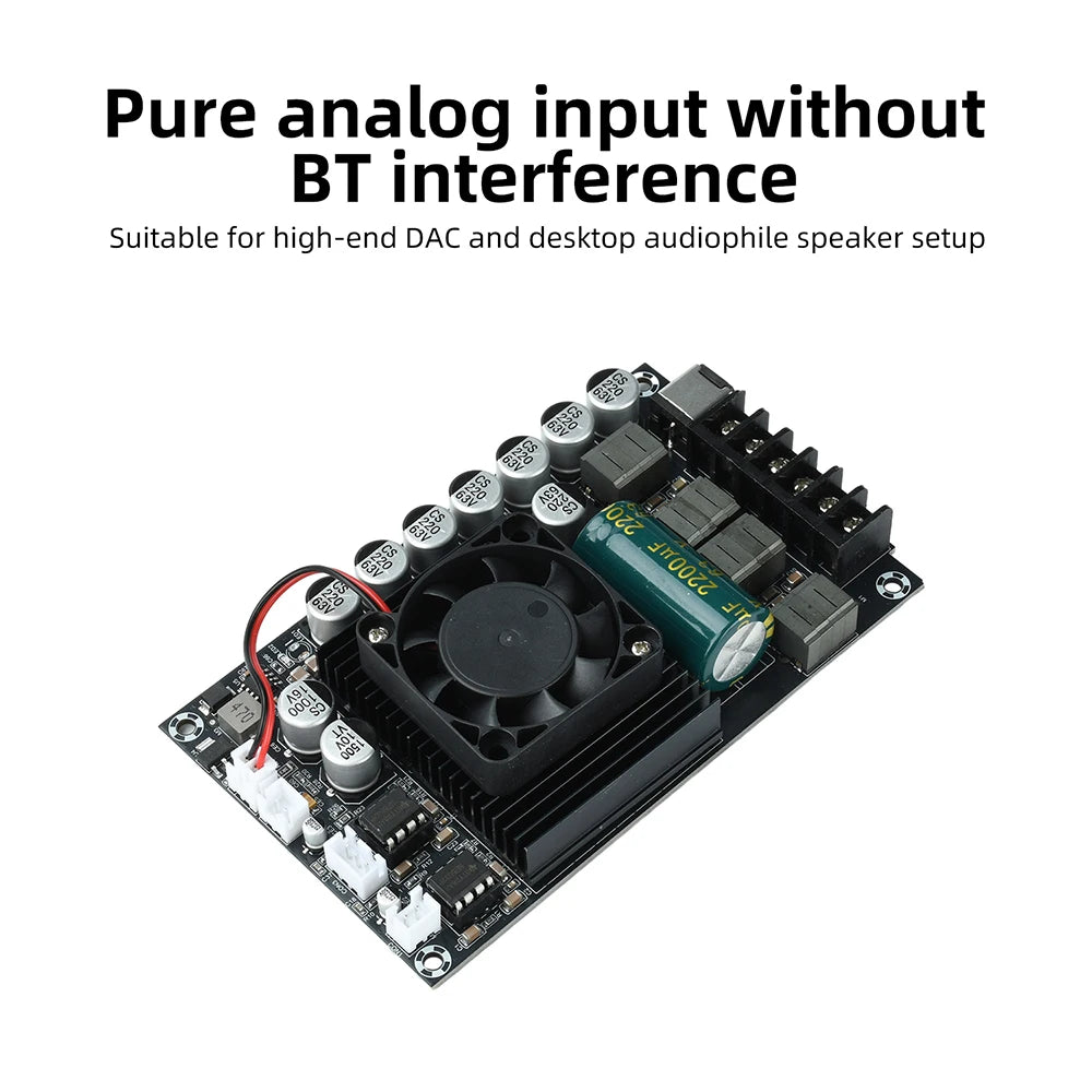 DC 18-55V TPA3255 Fever HIFI Digital Amplifier Board 300W+300W High Power Stereo Amplifier Module No Bluetooth