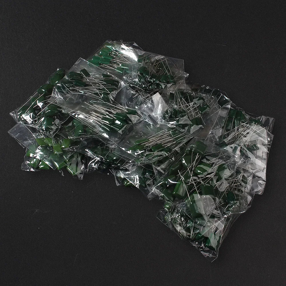 180/620PCS 100V Polyester capacitor combination kit 2A102J~2A822J Set of capacitors set 31/10values Polyester Film Capacitor