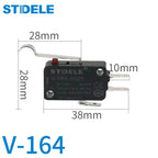 V-16 series micro-motion button limit travel switch with 3 pins, suitable for coffee machine and other small household appliance