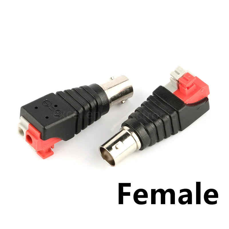 10pcs BNC RCA Male Female to BNC RCA male Female Adapter Plug Coax Cable Video audio wire Converter Connector for CCTV Camera