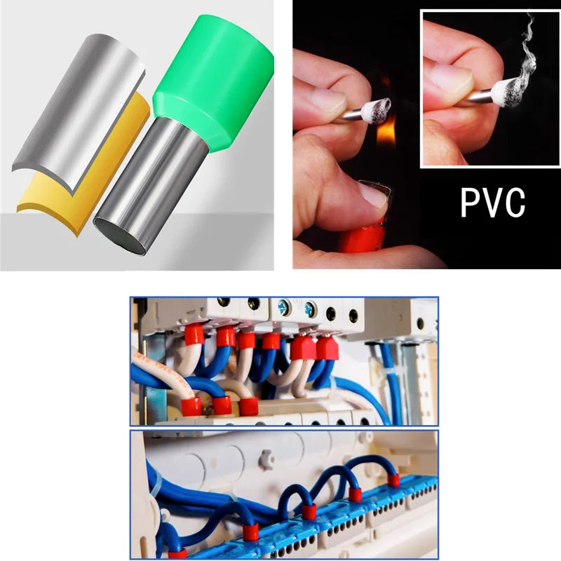 VE Tubular Crimp Terminals,Cable Electrical Connector,Insulated Wire Connectors,Tube Type Terminal Crimping Pliers HSC86-4