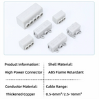 New Conductor Brass High Power Splitter Large Current Universal Quick Terminal Block Terminal Blocks Electrical