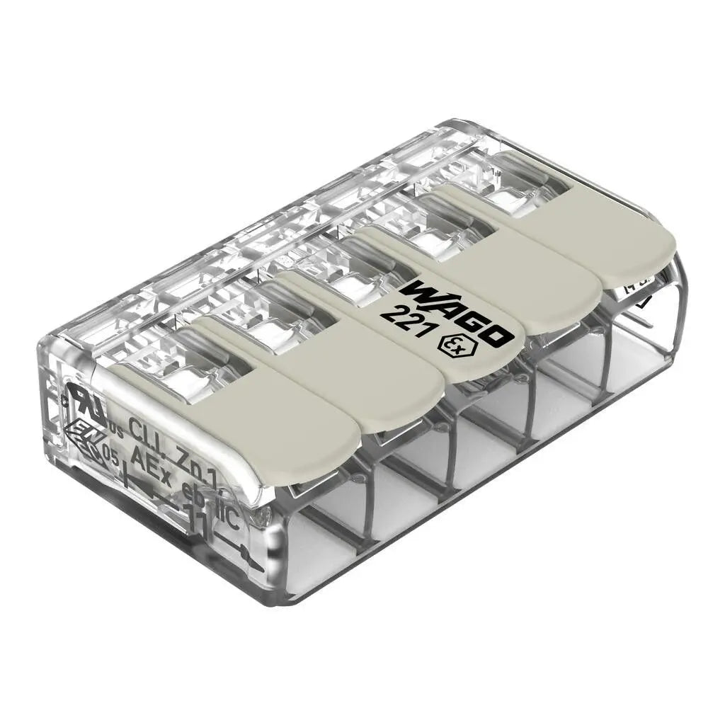 WAGO 221‑482 483 485 682 683 685 Ex‑eb Splicing Connector Lever Terminal Block ATEX IECEx Hazardous Area 0.14‑4/6mm²