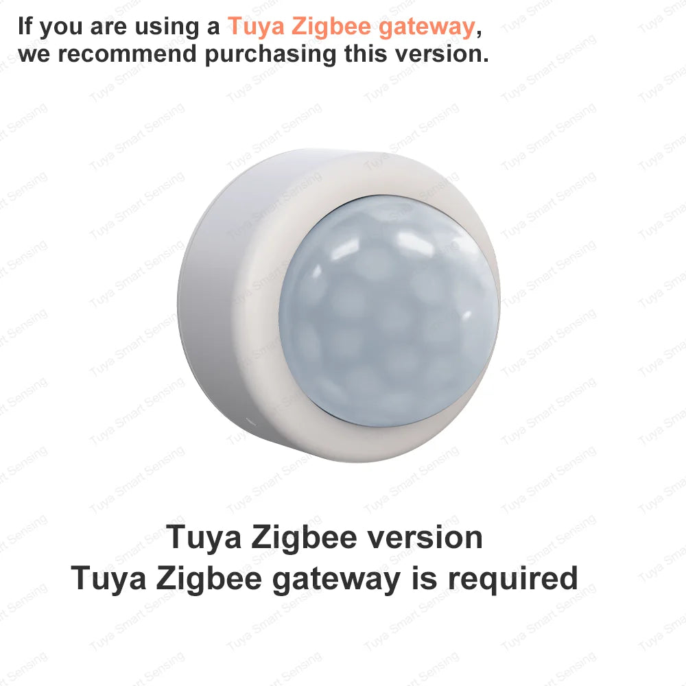 Zigbee PIR Motion Sensor Human Body Infrared Detector Home Security Alarm Movement Detection Sensor Works With ZHA Zigbee2MQTT