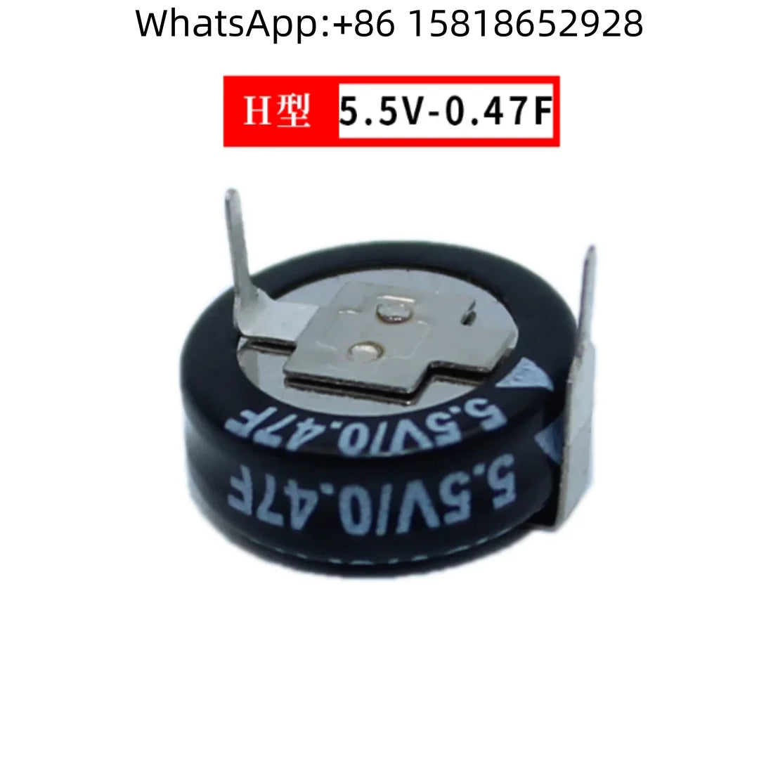 4pcs Super Capacitors V.H.C Type 5.5V 0.1F, 5.5V 0.22F, 5.5V 0.33F, 5.5V 0.47F, 5.5V 1.0F, 5.5V 1.5F, 5.5V 2.5F, 5.5V 5.0F, 5.5V