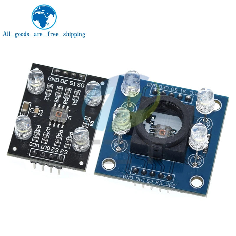 TZT 1/2PCS Color recognition sensor TCS230 TCS3200 Color sensor Color recognition module for arduino DIY Module DC 3-5V Input