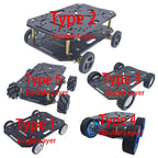 4WD Chassis Smart Robot Car 6V N20 DC Mini Micro Gear Motor Smart Car Kit 4WD Robot Chassis Kits With Encoder Mecanum Wheel Car