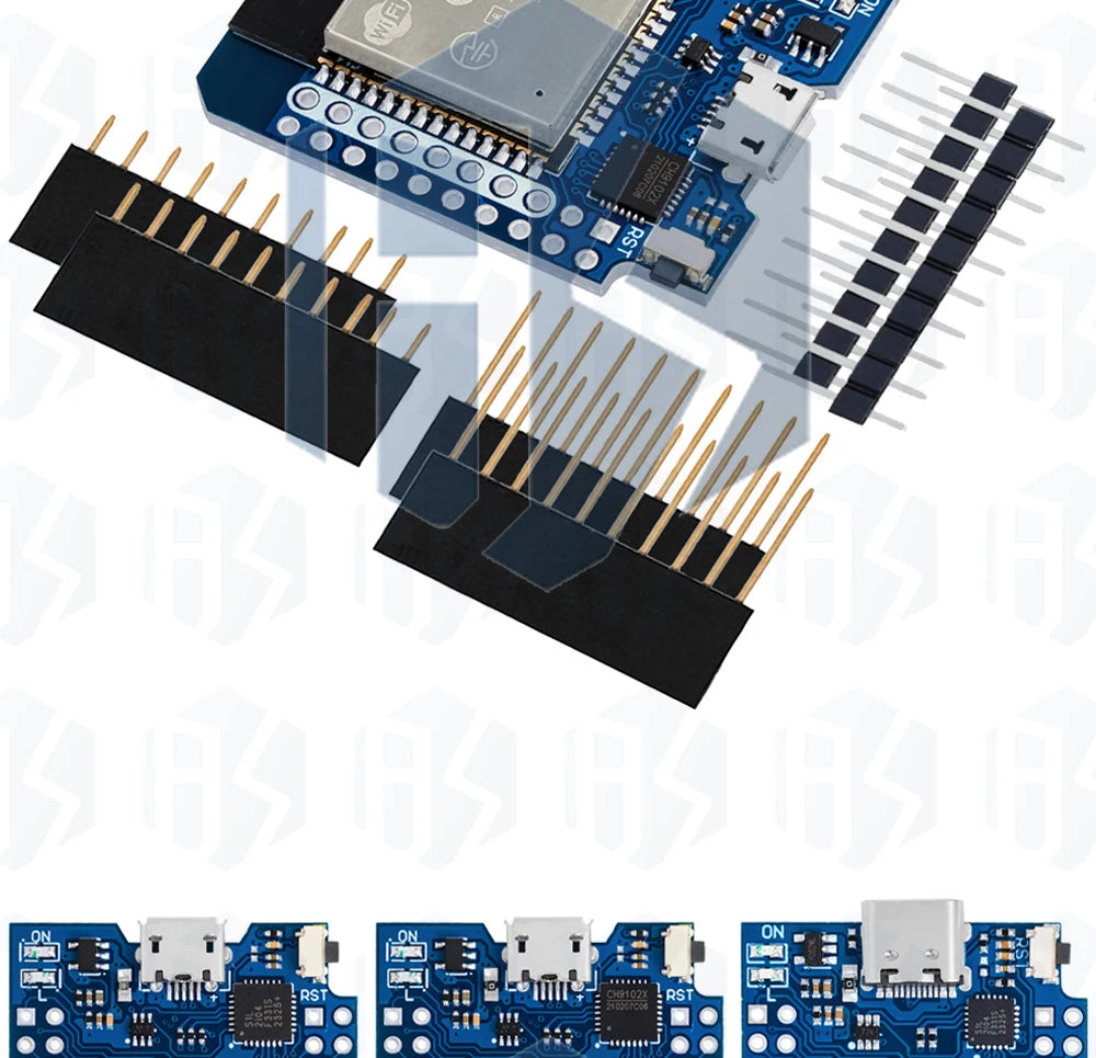 ESP8266 D1 Mini Pro WiFi Development Board NodeMcu 0.66 OLED DHT11 DHT22 buzzer Relay DS18B20 ESP32 Motor for WeMos DIY Kit