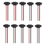 5/10/15PCS Flat Black Type-C Female Chassis 2 Pin Type-C Female Socket Connector Jack Female Charging Port 3A USB-C Charger Plug
